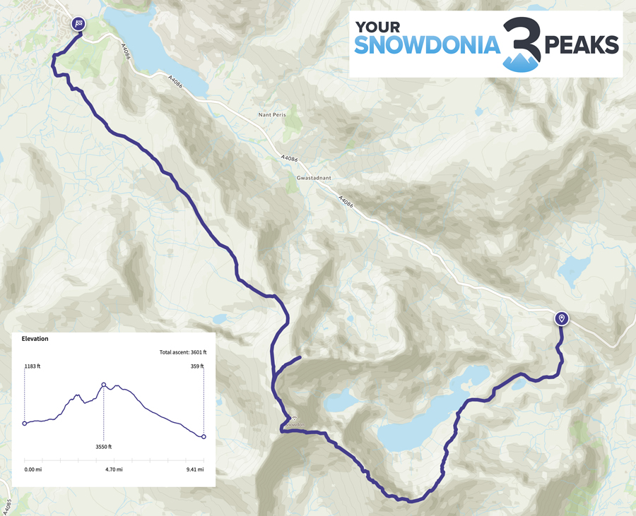 Your 3 Peaks - Snowdonia Route